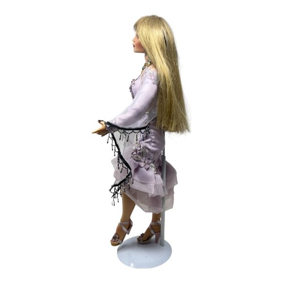 Donna RuBert 2006 AEL 22 in Vinyl Lavender Dress Blonde Hazel Eyes Doll NO STAND - Picture 5 of 8